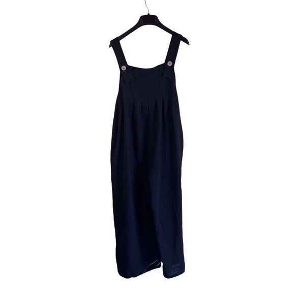 Emery Rose‎ Womens Black Jumpsuit Size Extra Large (XL) Button Front Wide Leg - Picture 1 of 7